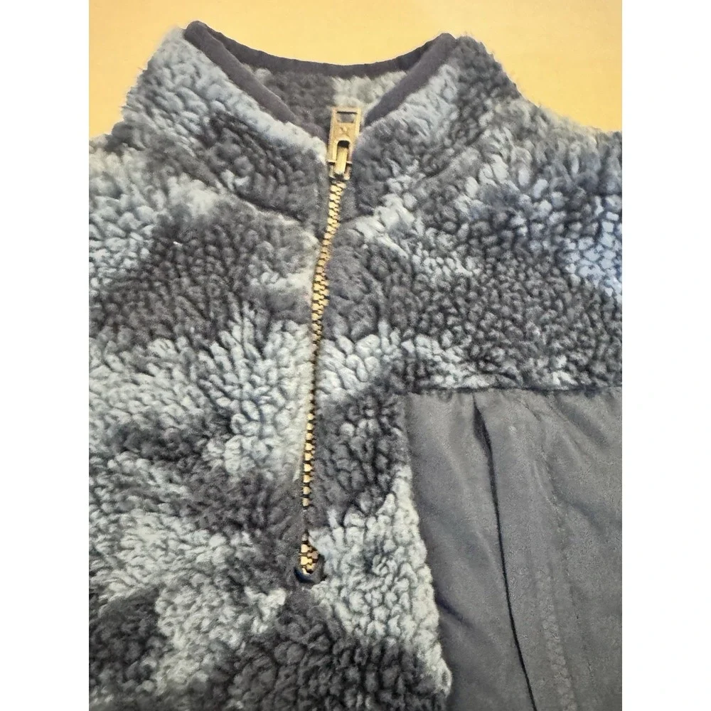 Hurley Boys‎ Sherpa Quarter Zip Pullover blue camo Size Small 6-7